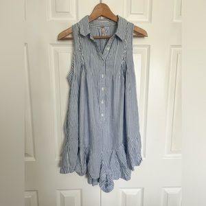 free people striped romper sz small